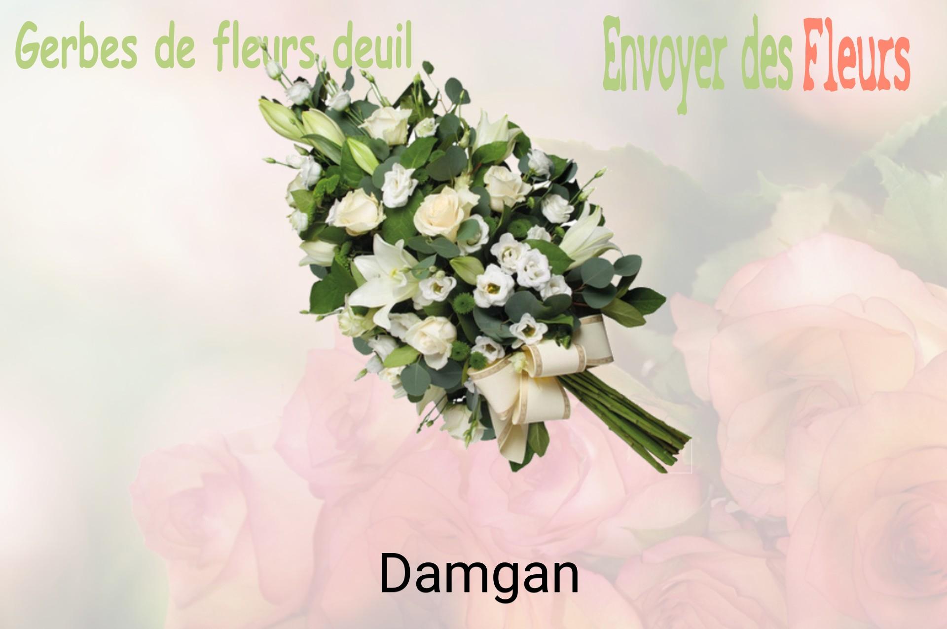 Gerbe de fleurs de deuil livrée à Damgan